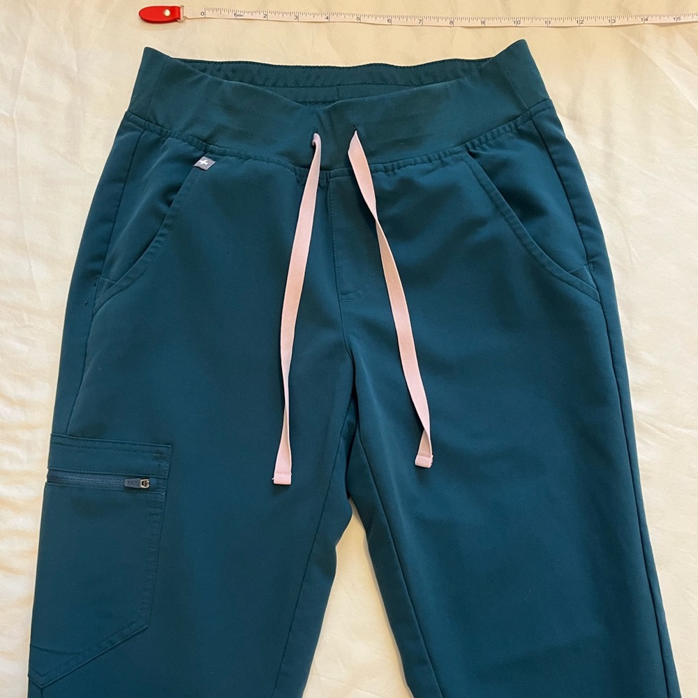 Figs teal Zamora jogger scrub pants size XS